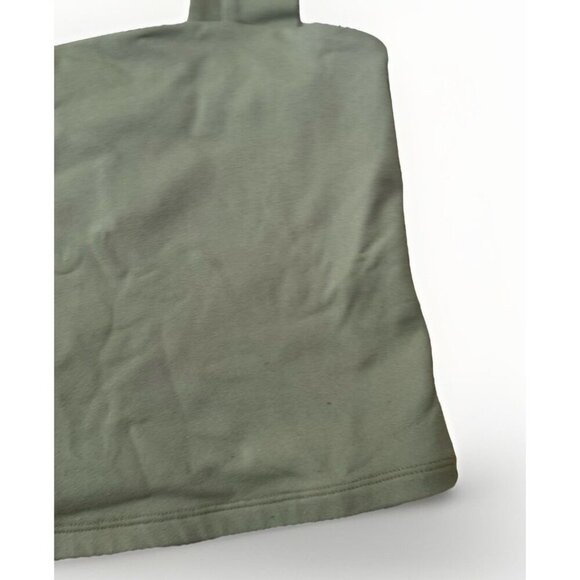 Abercrombie & Fitch Green Fitted Crop Tank Top Size Medium Soft Collection - Picture 3 of 5